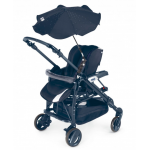 Slnečník na kočík CAM Cristallino - červený